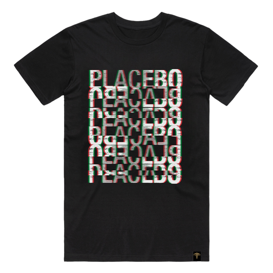 'GLITCH TOUR' BLACK T-SHIRT - THE ITALIAN EDITION