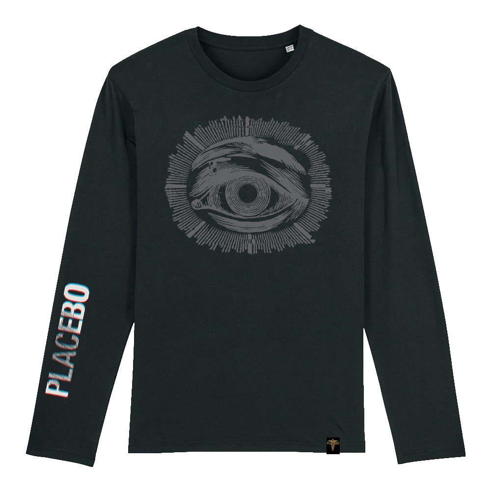 'GREY EYE' Black Long Sleeve