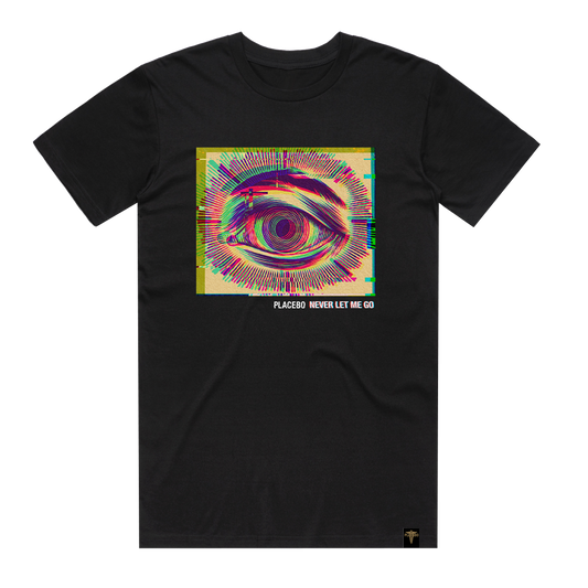 'GLITCH EYE' BLACK T-SHIRT