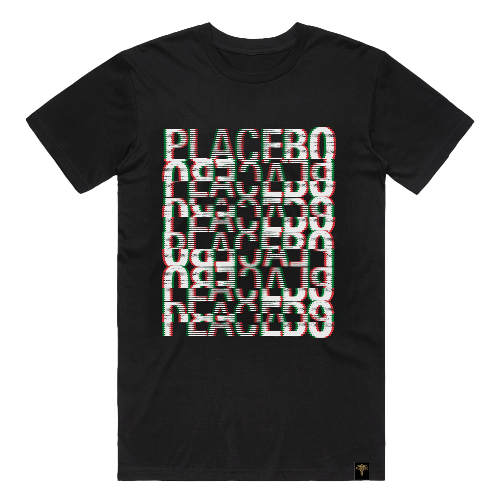 'GLITCH TOUR' BLACK T-SHIRT - THE ITALIAN EDITION