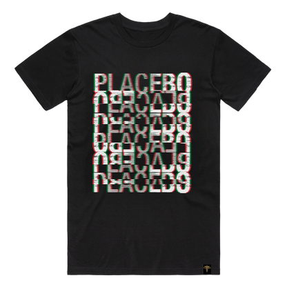 'GLITCH TOUR' BLACK T-SHIRT - THE ITALIAN EDITION