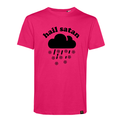 'HAIL SATAN' PINK T-SHIRT