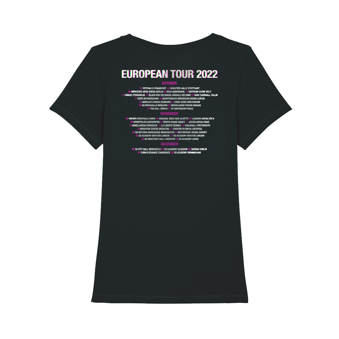 'GLITCH LOGO' LADIES TOUR T-SHIRT