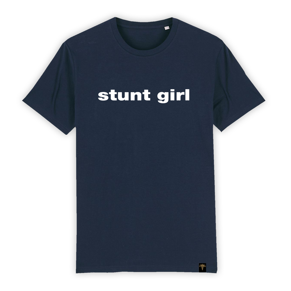 'STUNT GIRL' NAVY T-SHIRT