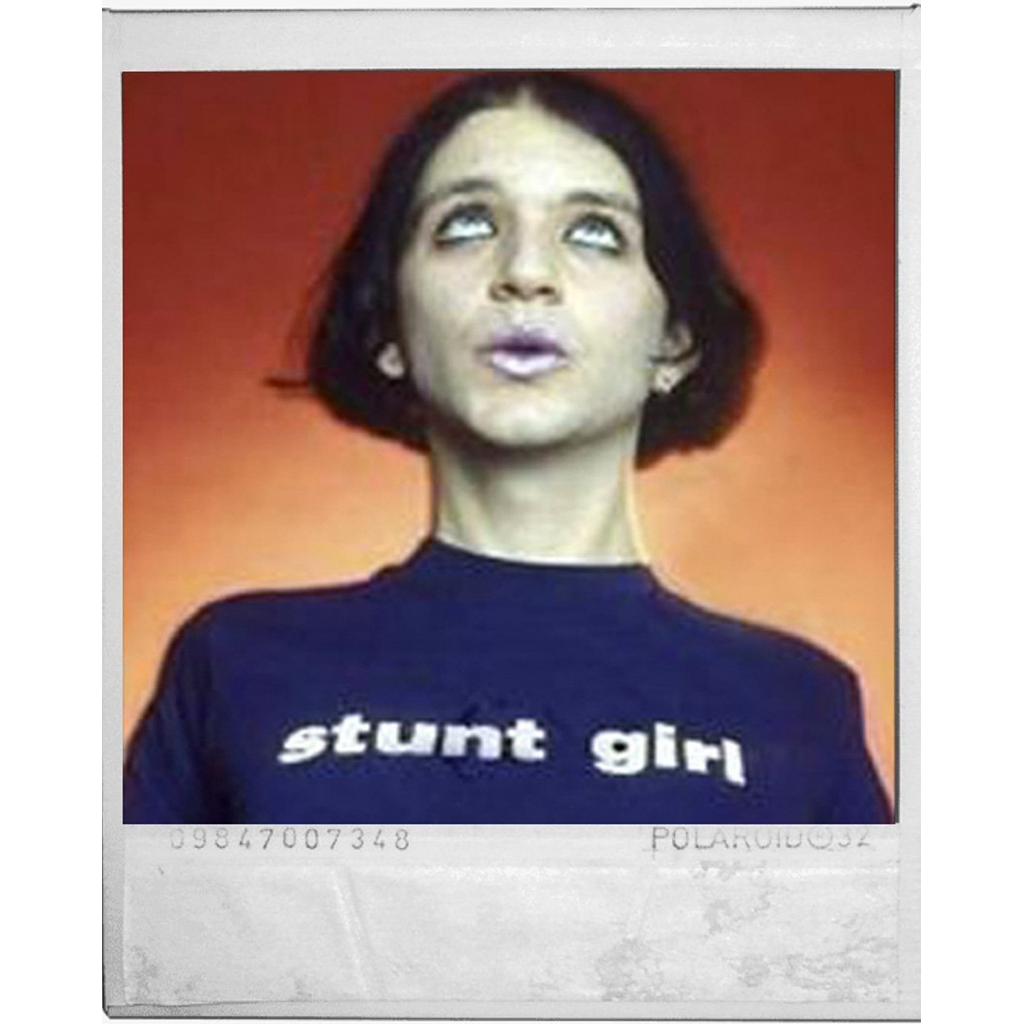 'STUNT GIRL' NAVY T-SHIRT