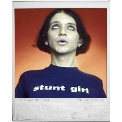 'STUNT GIRL' NAVY T-SHIRT